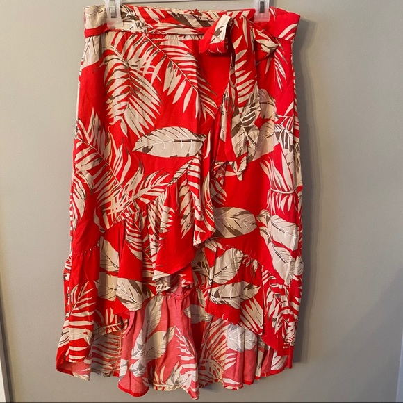 Paper Crane hi-lo Skirt L - Picture 1 of 8